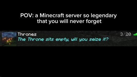 Thrones SMP 2025 #minecraft #gaming