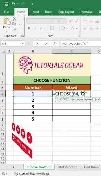 Choose Function in Excel Pick Values Instantly #shorts #excelformula