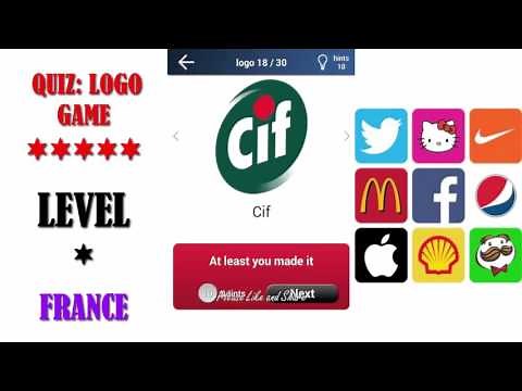 Quiz: Logo Game France - All Answers - Walkthrough ( By Lemmings at work )