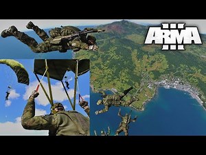 Halo & Parachute using Map click or Random drop with this Arma 3 Script!