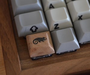 Wooden Keycaps Using Hand Tools