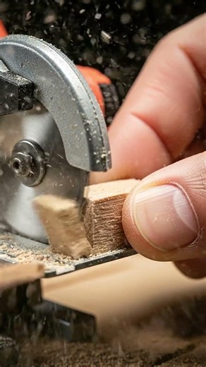Mini Circular Saw Cuts Wood Like Butter