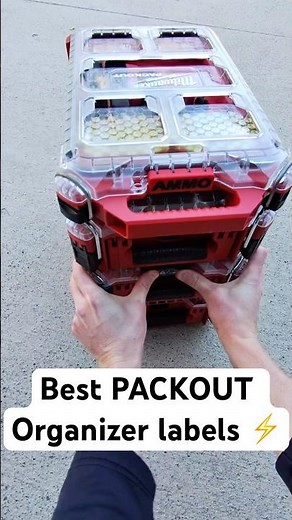 Best way to label your Milwaukee PACKOUT Organizers ⚡️