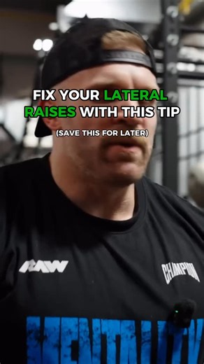 @fitneticapp | Stop doing laterals with thumbs up. Instead, slightly pour the jug to keep tension on your delts. Track your form & progress with the... | Instagram