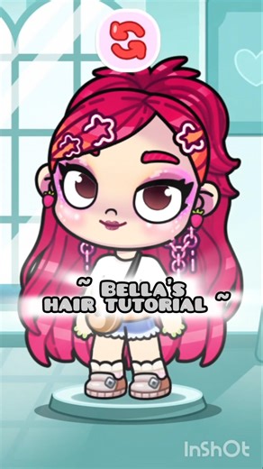 ~ Bella’s hair tutorial ~, #tocaboca , #avatarstory , #avatarworld ,#gift