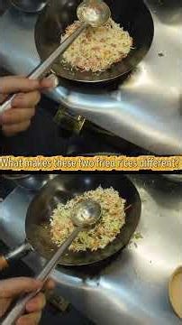 What makes these two fried rices different? 🔥