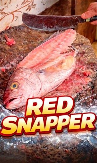 🔪 Fresh Red Snapper Fish Cutting | Clean Cuts, Perfect Fillets 🐟 #shorts