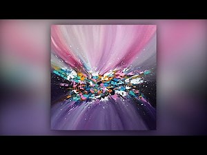 Abstract Art / Painting Technique / Acrylics / Colorful / Demo #044
