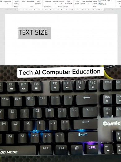 Text Size Shortcut in MS Word: Boost Your Productivity