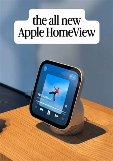 this is the new Apple HomeView - a smart home hub that can play music, works with Siri Ai, connects to smart home accessories, shows widgets and more. it's kinda like an iPad mixed with an Apple Watch for your home. and it's a lot smaller than i expected, but it looks really good, and is all aluminum! what do you think? #apple #homeview #tech #design