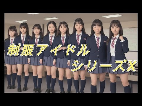 制服アイドルシリーズX2【合法JK18歳】AI制服フェチ動画～かわいい女子高生
