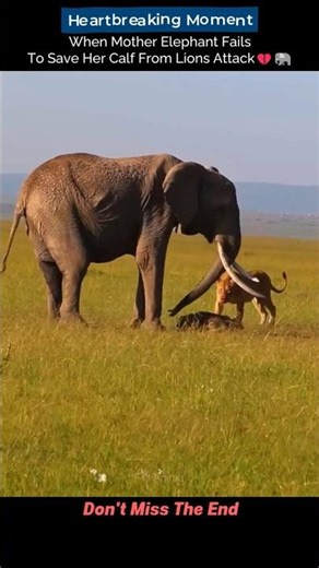 Heartbreaking Mother Elephant Fails to Save Her Calf 💔🐘