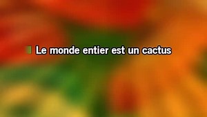 Karaoke Les cactus - Jacques Dutronc - CDG, MP4, KFN - Karaoke Version