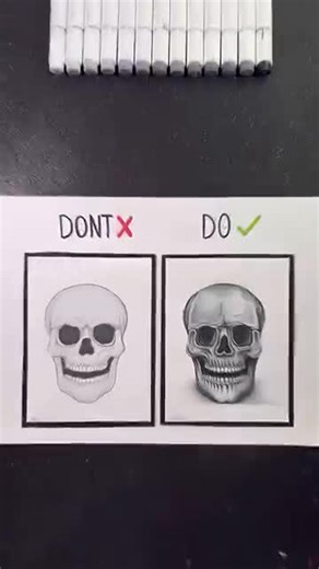 How to Easily Make Skull Drawing