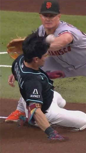 Corbin Carroll's Leadoff Triple Turns into a Little League Home Run after the Throw Hits His Head