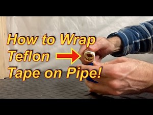 What is the Correct Way to Apply Teflon Tape to NPT?