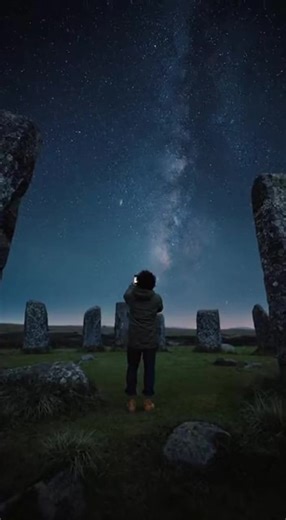 Ancient Stone Circle Under the Aurora Borealis 🌌 A Timeless Night of Cosmic Wonder | Galaxies Uncharted