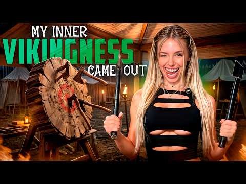 I Tried Axe Throwing Like a Viking with Spirite Moon