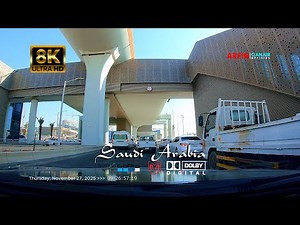 [8K] Riyadh Tour by car: Future Smart City Upgrades