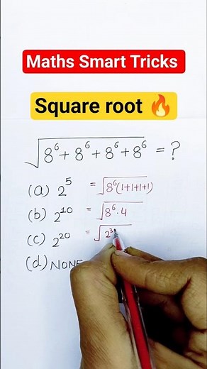 Square root math 🔥