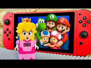 Princess Peach saves Lego Mario Bros! #legomario