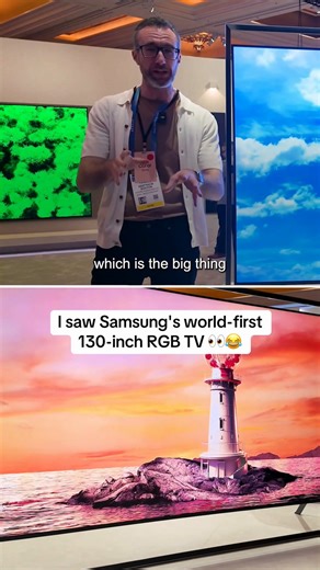 I saw Samsung's world-first 130-inch RGB TV — and it's one beautiful beast #shorts