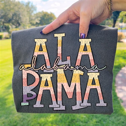 ALABAMA Digital for Sublimation and Dtf, Alabama Png, State Png, Alabama Graphic - Etsy