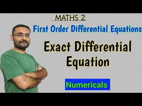 Exact Differential Equation | Problems | Ordinary differential Equations | Maths