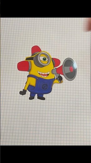 Minions Stickers! Decorating a Fun Page with Kevin, Bob & Stuart 💛✨ #shorts #minions