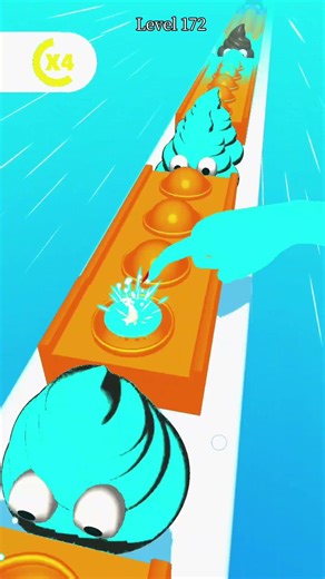 pop run level 172 🥚💩🥚 || #trending #games #shorts #relaxing #satisfying #poprungame