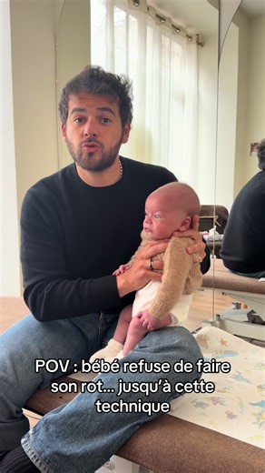 Le rot, ce petit détail qui change tout après le biberon 🍼✨ Voici ma méthode simple et efficace pour aider bébé à évacuer l’air et éviter les inconforts 👶💨 Chaque bébé est différent, le plus important c’est la douceur et la patience 🤍