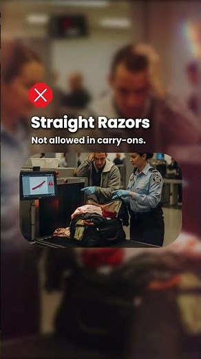 ✈️ Can you bring your razor on a plane?