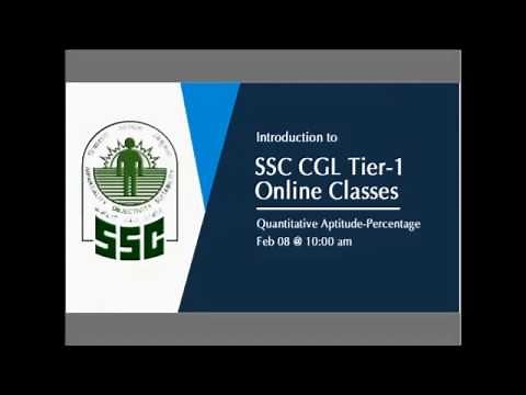 Introduction to SSC CGL Tier 1 online classes