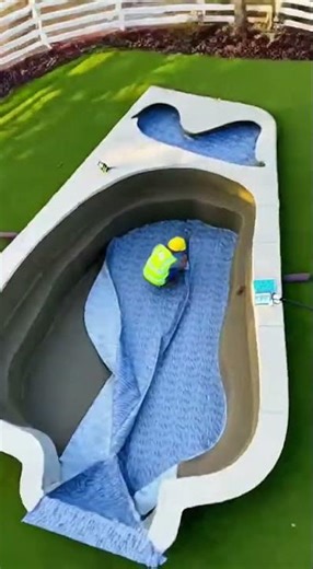 built a shark themed pool!