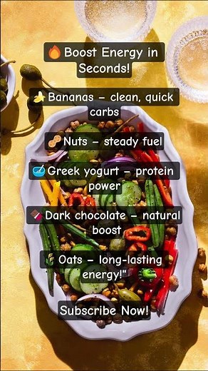 5 Energy-Boosting Foods Everyone Should Know #foodfacts #healthtips #shorts