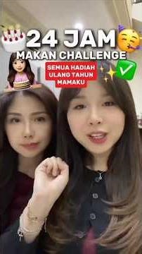 24 jam makanan ulang tahun mamaku #shorts