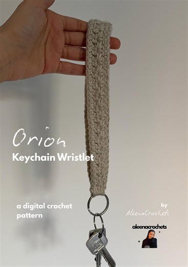 Orion Crochet Keychain Wristlet Pattern, Beginner Friendly (PDF & Video Tutorial) - Etsy