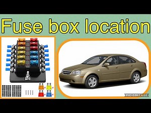 The fuse box location on a 2005 Chevy optra