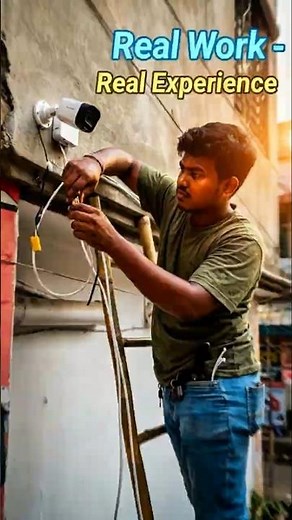 Real Work Real Ezperience |Installation |Dahua |Outdoor |Camera|@cctvservicecenter