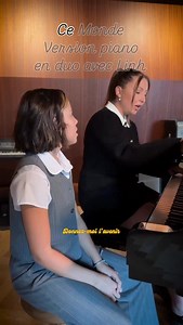 Version piano-voix de « Ce monde » en duo avec @linhofficiel ☀️❤️ | Lou Deleuze