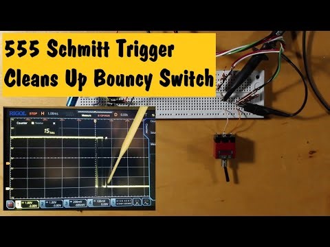 #10 Debounce A Noisy Switch Using The 555 Schmitt Trigger And A RC Filter - Practical Application