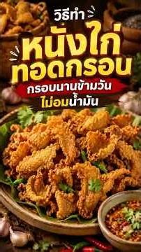 วิธีทำ "หนังไก่ทอดกรอบ" สูตรเด็ด! กรอบนานข้ามวัน ไม่อมน้ำมัน | ดูจบทำเป็นทันที! 🍗🔥