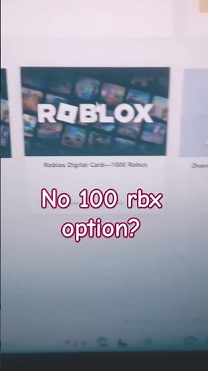 what to do if you don't have 100 rbx option in microsoft rewards!