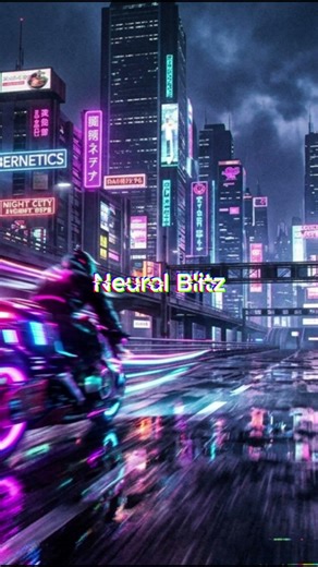 Neural Blitz #aibgm #deepfocus #studymusic #lofi #chillbeats #shorts #cyberpunk #neotokyo