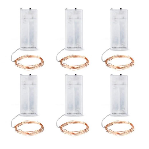 Reviews for Feit Electric 20-Light 6 ft. Battery Operated Mini LED Indoor Copper Wire Warm White Fairy String Light (6-Pack) | Pg 5 - The Home Depot