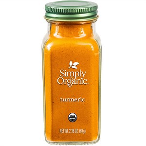 Simply Organic Ground Turmeric, Shelf-Stable, 2.38 oz Bottle
