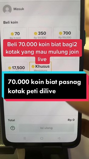 Bagi-Bagi Kotak Harta Karun! Mulai Mulung Koin di Live!