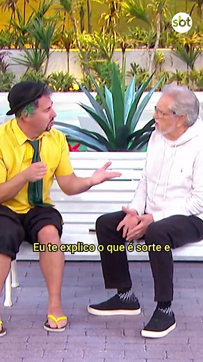 O Saideira explicou brilhantemente o que é sorte e azar! 😂 #APraçaÉnossa | A Praça É Nossa