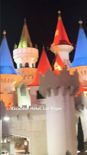 🏰 “Epic View of Excalibur Hotel in Las Vegas — A Fairytale on The Strip!” 🌆✨