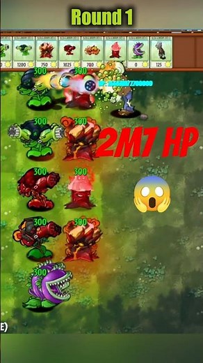 PVZ Fusion: Los Híbridos Supremos VS Zombie con 2,7 Millones de HP